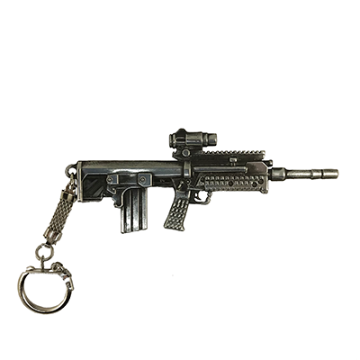 Брелоки - Брелок-оружие "Автомат М4" черный никель